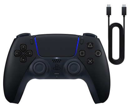Akcesoria do konsol SONY DualSense Kontroler Midnight Black PS5 + USB do komputera PC